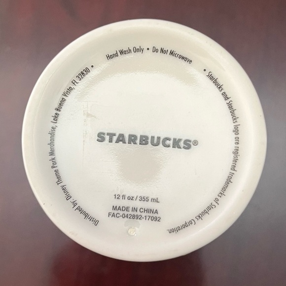 Disney Parks Epcot Mickey Mouse ceramic tumbler travel mug 12oz - Picture 7 of 9